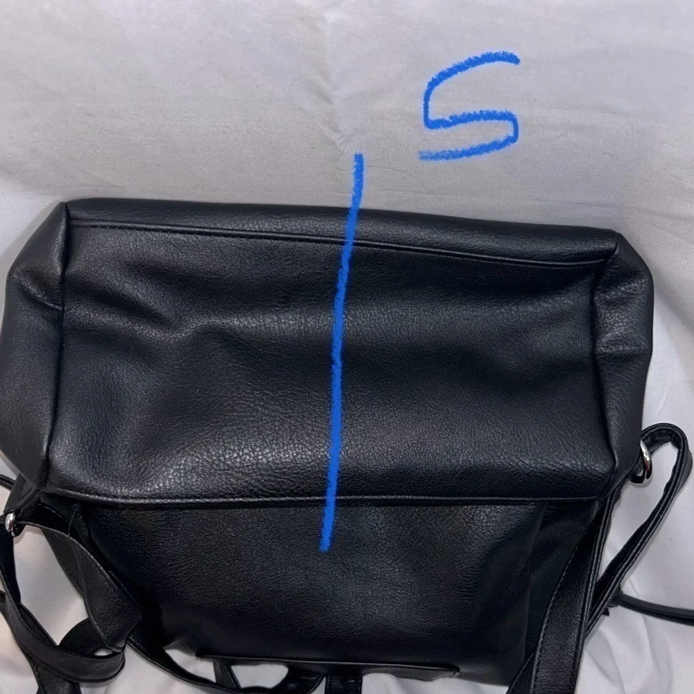Purse Backpack Small Leather Faux Bag Zipper Storage Adjustable Strap Top Handle